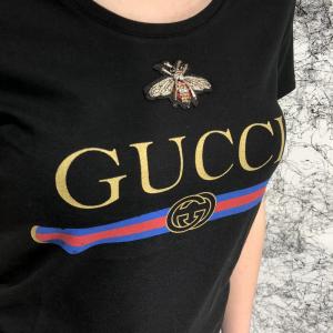 Фото Одежда Gucci T-Shirt Bee with Web Black