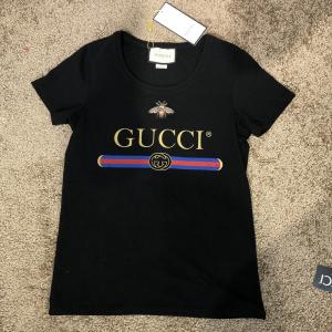 Фото Одежда Gucci T-Shirt Bee with Web Black