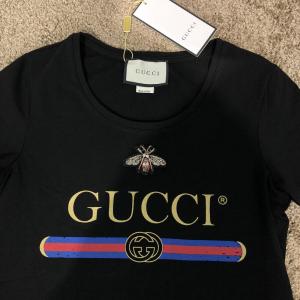 Фото Одежда Gucci T-Shirt Bee with Web Black