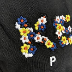 Фото Одежда Kenzo T-Shirt Flowers Logo Embroidered Black