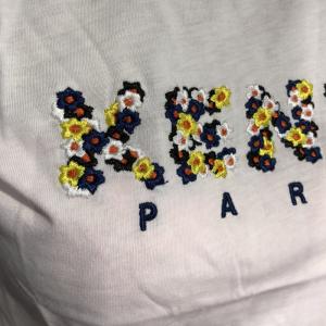 Фото Одежда Kenzo T-Shirt Flowers Logo Embroidered White