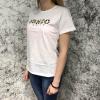  Kenzo T-Shirt Flowers Logo Embroidered White Майки и футболки женские в Украине