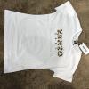  Kenzo T-Shirt Flowers Logo Embroidered White Майки и футболки женские в Украине