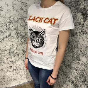Фото Одежда Gucci T-Shirt Cat Blind For Love White