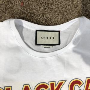 Фото Одежда Gucci T-Shirt Cat Blind For Love White