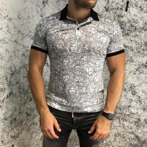 Фото Одежда Versace Polo Medusa Print White