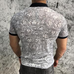 Фото Одежда Versace Polo Medusa Print White