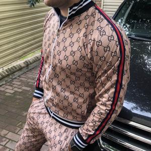 Фото Одежда Gucci Sport Suit GG Jacquard Camel