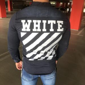 Фото Одежда Off White Vintage Denim Shirt Dark Blue