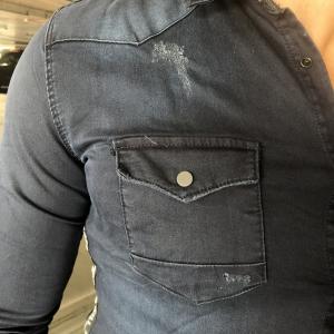 Фото Одежда Off White Vintage Denim Shirt Dark Blue