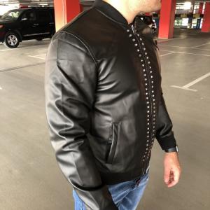 Фото Одежда Valentino Rockstud Untitled Jacket Leather Black