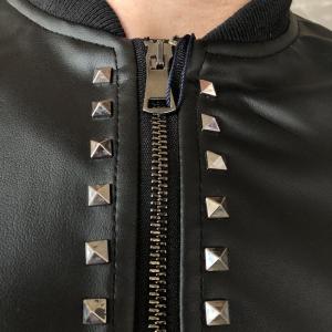 Фото Одежда Valentino Rockstud Untitled Jacket Leather Black