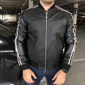 Фото Одежда Jacket Gucci Stripe With Appliqué Black