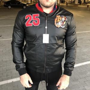 Фото Одежда Gucci Jacket Bomber Tiger 25 Black