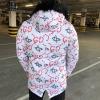  Gucci Jacquard White/Red Parka Jacket Куртки женские в Украине