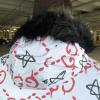  Gucci Jacquard White/Red Parka Jacket Куртки женские в Украине
