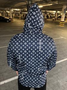 Фото Одежда Supreme x Louis Vuitton Jacquard Monogram Blue Jacket