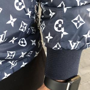 Фото Одежда Supreme x Louis Vuitton Jacquard Monogram Blue Jacket