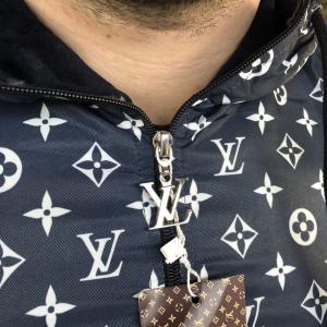 Фото Одежда Supreme x Louis Vuitton Jacquard Monogram Blue Jacket