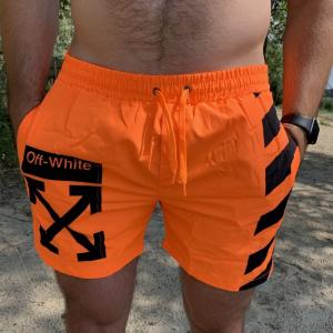 Фото Одежда Плавательные Шорты Off White With X Cross Neon Orange