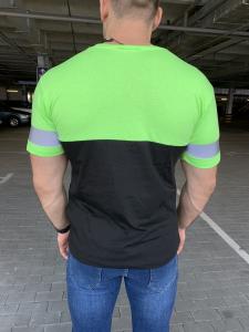 Фото Одежда Футболка Balenciaga Logo Reflective Neon Green