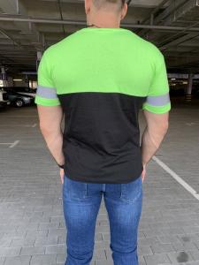 Фото Одежда Футболка Balenciaga Logo Reflective Neon Green