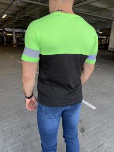 Фото Одежда Футболка Balenciaga Logo Reflective Neon Green