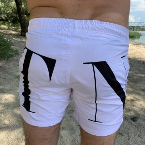 Фото Одежда Плавательные Шорты Valentino VLTN White