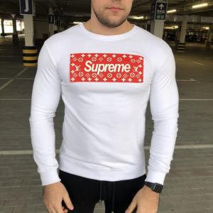 Фото Одежда Sweatshirt Supreme Logo White
