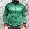 Gucci Technical Jersey Jacket with Gucci Stripe Green