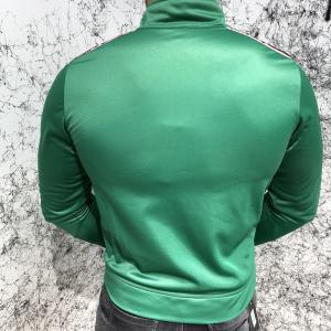 Фото Одежда Gucci Technical Jersey Jacket with Gucci Stripe Green