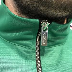 Фото Одежда Gucci Technical Jersey Jacket with Gucci Stripe Green