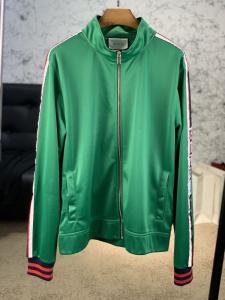 Фото Одежда Gucci Technical Jersey Jacket with Gucci Stripe Green