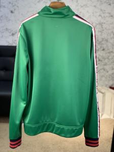 Фото Одежда Gucci Technical Jersey Jacket with Gucci Stripe Green