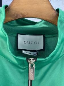 Фото Одежда Gucci Technical Jersey Jacket with Gucci Stripe Green