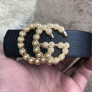 Фото Аксессуары Gucci Belt Double G Pearl Black