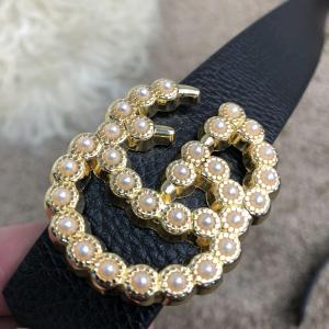 Фото Аксессуары Gucci Belt Double G Pearl Black