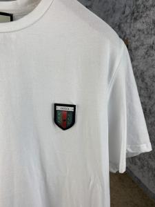 Фото Одежда Gucci T-Shirt with Web Crest Bee White