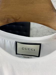 Фото Одежда Gucci T-Shirt with Web Crest Bee White