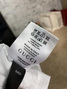 Фото Одежда Gucci T-Shirt with Web Crest Bee White