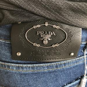 Фото Одежда Prada Jeans Classic Logo Blue