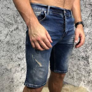 Фото Одежда Gucci Jeans Short GG Marmont Tiger Blue
