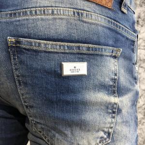 Фото Одежда Gucci Jeans Short GG Marmont Tiger Blue