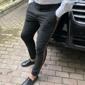 Фото Одежда Gucci Cotton 60s Pant with Web Black