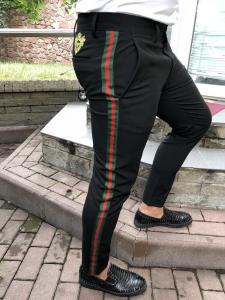 Фото Одежда Gucci Cotton 60s Pant with Web Black