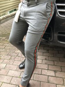 Фото Одежда Gucci Cotton 60s Pant with Web Gray