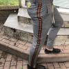  Gucci Cotton 60s Pant with Web Gray Брюки больших размеров  в Украине