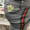  Gucci Cotton 60s Pant with Web Gray Брюки больших размеров  в Украине