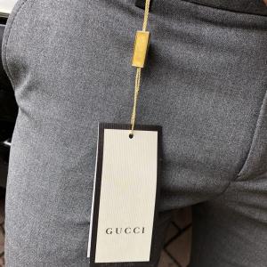 Фото Одежда Gucci Cotton 60s Pant with Web Gray