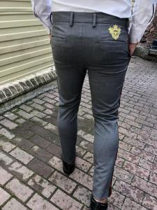 Фото Одежда Gucci Cotton 60s Pant with Web Gray